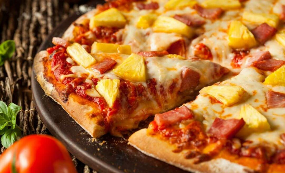 Kā pagatavot ananāsu picu Kurā valstī tika atklāta ananāsu pica?