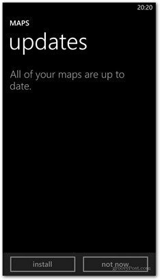 Windows Phone 8: lejupielādējiet Bing Maps lietošanai bezsaistē