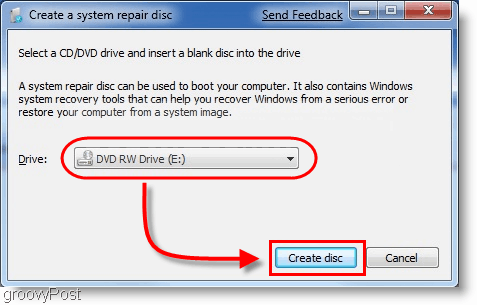 Windows 7: izveidojiet sistēmas remonta disku