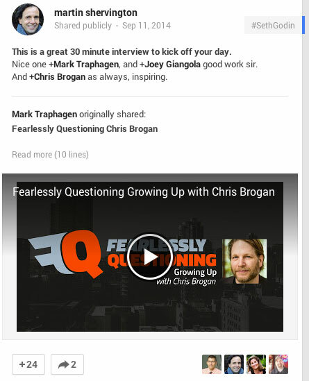 Chris Brogan reklamēšana pakalpojumā google +