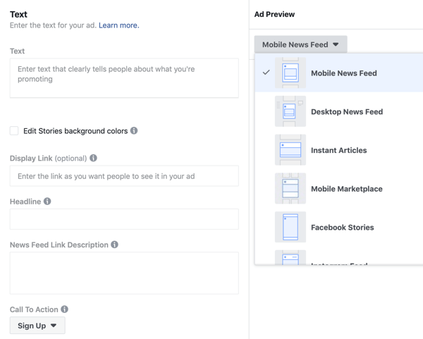 Kopējiet iestatījumus un opcijas Facebook vadošo reklāmu kampaņai.