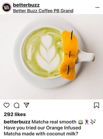 Kā pārdot vairāk produktu vietnē Instagram, veidots 2. foto piemērs.
