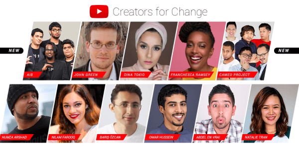 YouTube iepazīstina ar jaunajiem Creators for Change vēstniekiem un resursiem.