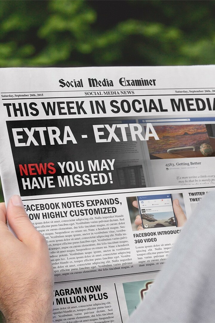 Facebook piezīmju uzlabojumi: šonedēļ sociālajos medijos: sociālo mediju pārbaudītājs