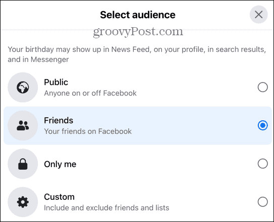 facebook auditorijas iespējas