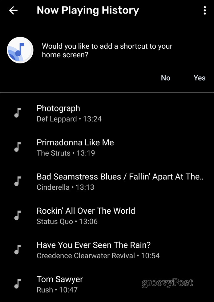 Tagad tiek atskaņots Google Pixel dziesmu saraksts