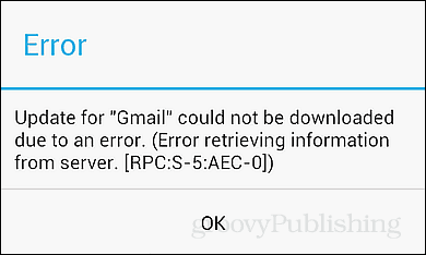 2 RPC risināšanas veidi: S-5: Android kļūda AEC-0