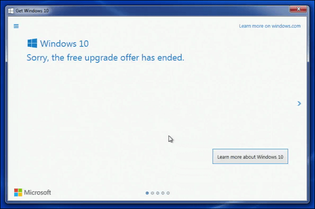 Microsoft iesaka klientiem sazināties ar atbalsta dienestu operētājsistēmas Windows 10 jauninājumiem, kas nav pabeigti līdz termiņam