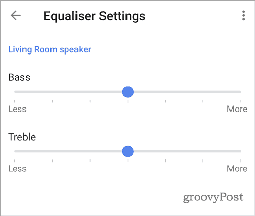 Google mājas skaņas ekvalaizera ekvivalenta komplekts