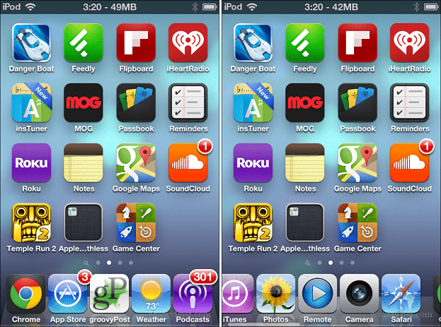 Piecas ikonas iOS Dock