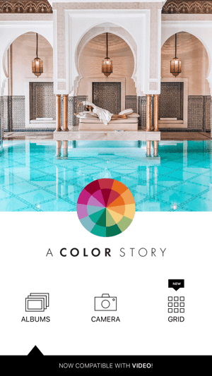 Izveidojiet A Color Story Instagram stāsta 1. darbību, parādot augšupielādes iespējas.