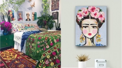 Dekoratīvi priekšlikumi atbilstoši “Frida Kahlo” stilam