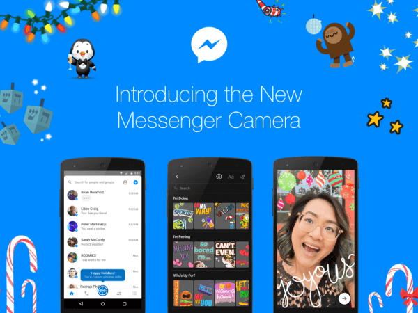 Facebook paziņoja par jaunas jaudīgas vietējās kameras ieviešanu Messenger visā pasaulē.