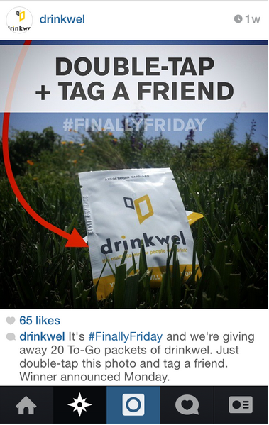 drinkwell instagram konkurss