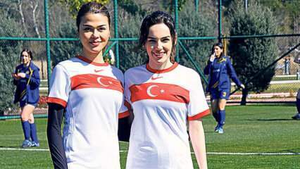 Yağmur Tanrısevsin un Aslıhan Karalar aizvadīja īpašu maču ar Sieviešu futbola izlasi!