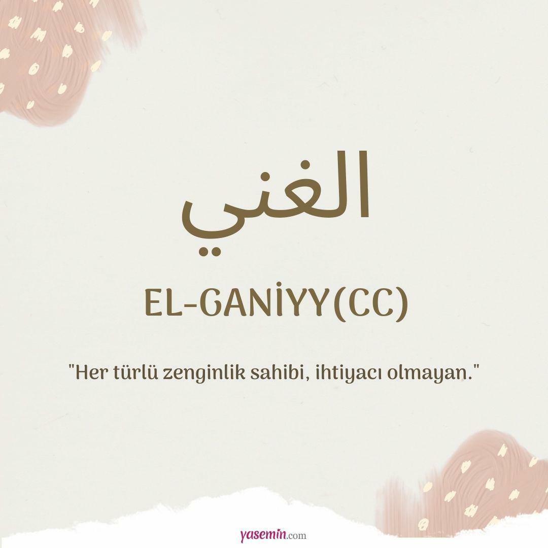Ko nozīmē Al-Ganiyy (c.c)?