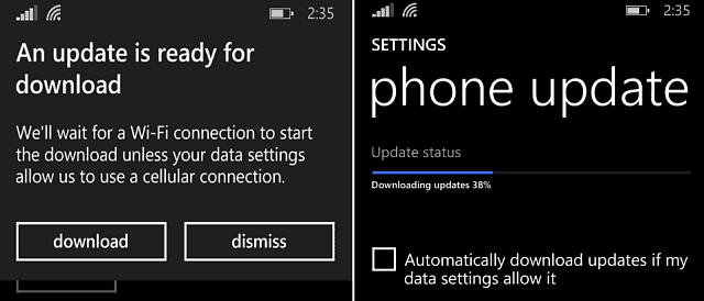 Windows Phone 8-1 atjaunināšana