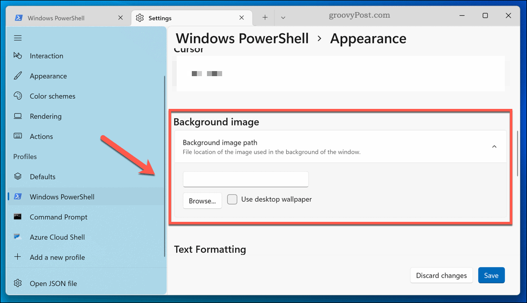 Windows 11 termināļa lietotnei tiek lietots jauns fons