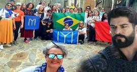 Brazīlijas fani pulcējās uz Establishment Osman laukumu! Viņi apbrīnoja turku kultūru