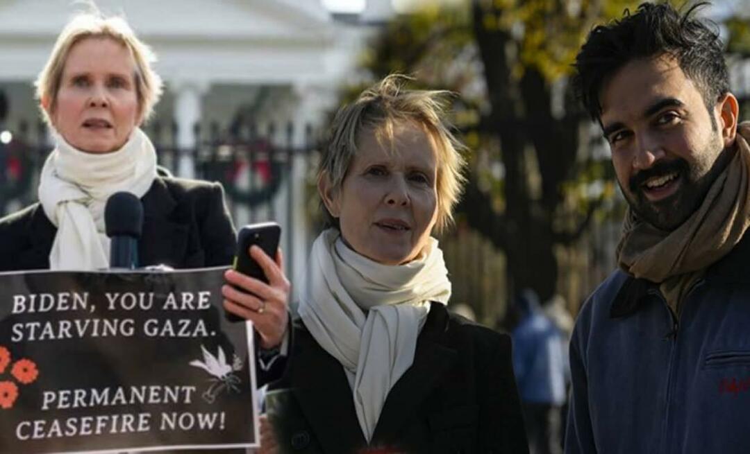 Amerikāņu aktrise Sintija Niksone Baltā nama priekšā runāja par palestīniešiem!