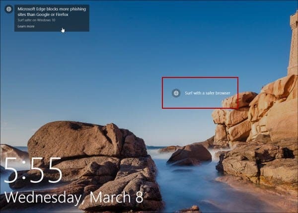 Windows 10 bloķēšanas ekrāns