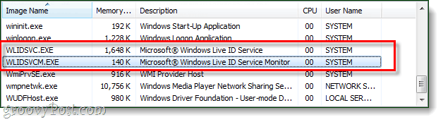Windows pakalpojumi wlidsvc.exe wlidsvcm.exe