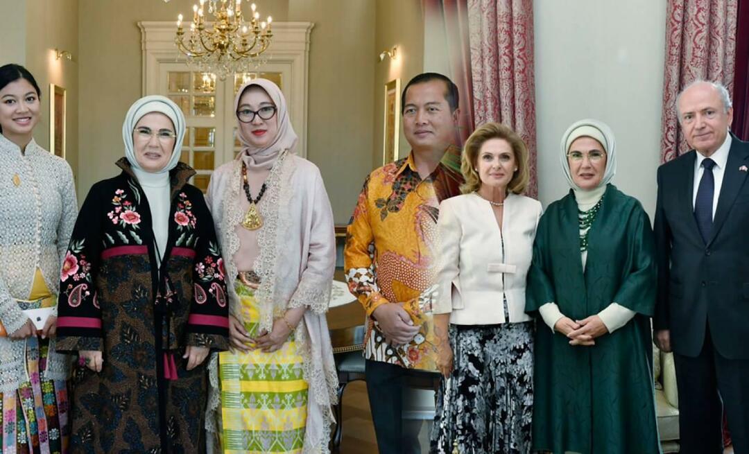 Emine Erdogan tikās ar vēstniekiem un viņu dzīvesbiedrēm, kuru pilnvaru termiņš beigsies septembrī