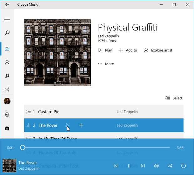 Groove mūzikas operētājsistēma Windows 10