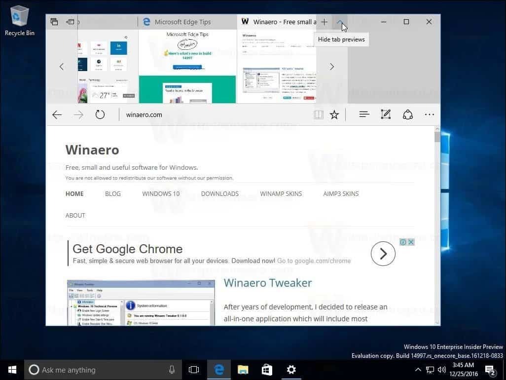 Windows 10 veidotāju Edge atjauninājums 1703 Microsoft