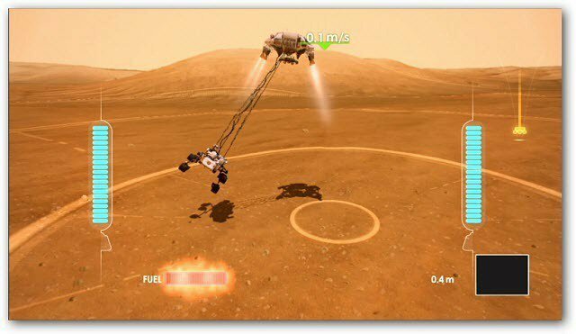 Kinect Mars Rover nolaišanās