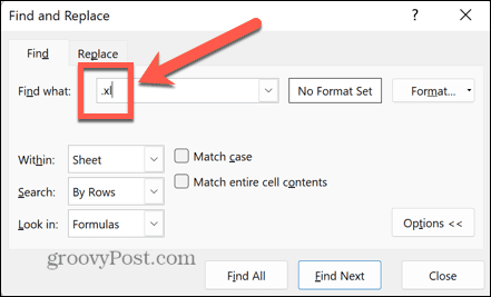 Excel atrast xl