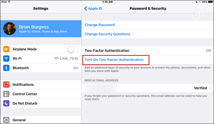 Kā iespējot Apple ID divfaktoru autentifikāciju