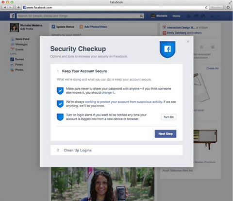 Facebook pārbauda jaunu drošības pārbaudes funkciju