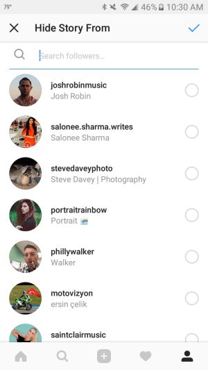 Varat bloķēt konkrētus Instagram sekotājus, lai viņi neredzētu jūsu stāstus.