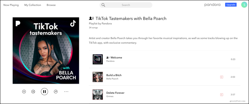 TikTok Tastemakers ar Bella Poarch uz Pandora