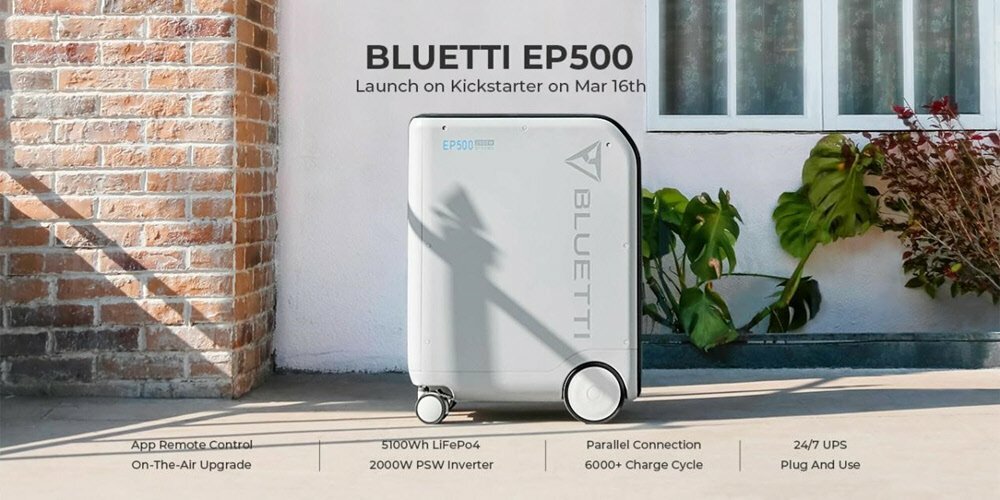 BLUETTI EP500 mājas spēkstacijas debijas dāvanu pasākums