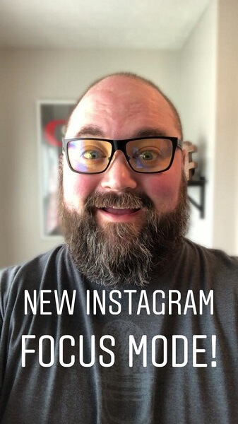 Instagram izlaiž portreta režīma funkciju Focus, kas aizmiglo fonu, vienlaikus saglabājot jūsu seju asu, lai iegūtu stilizētu, profesionālu fotografēšanas izskatu.