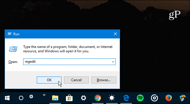 1 Palaidiet Regedit Windows 10