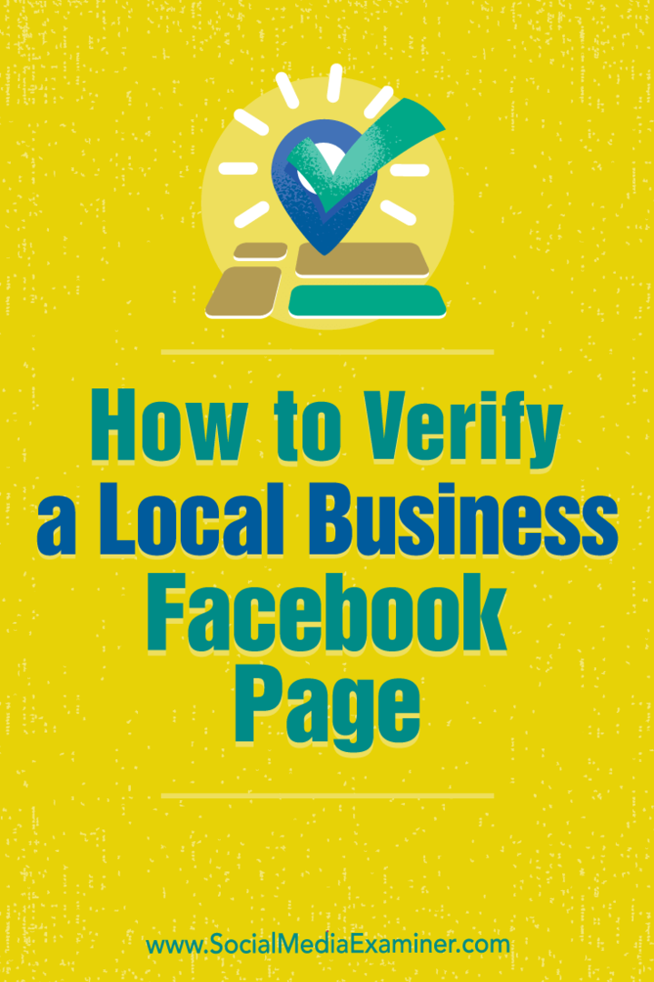 Kā pārbaudīt vietējā biznesa Facebook lapu, ko izveidojis Deniss Ju sociālajos tīklos.