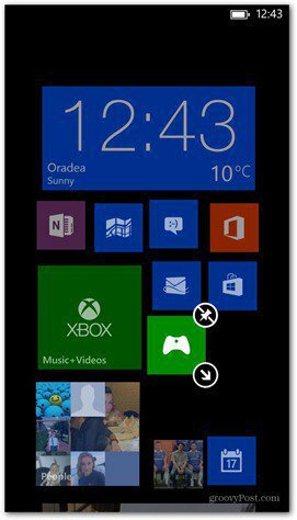 Windows Phone 8 pielāgo 2. flīzes