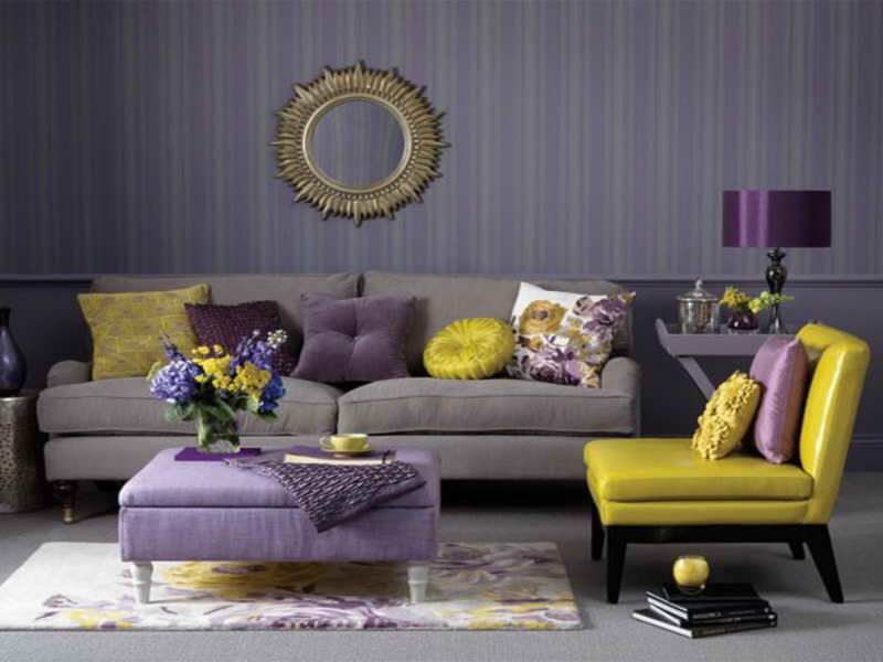 Mūsdienīgi mājas dekorēšanas ieteikumi ar purpursarkanu krāsu