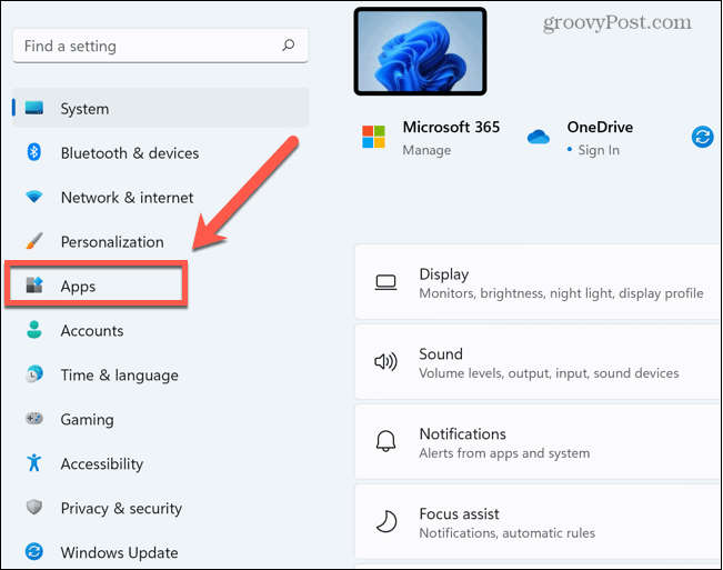 Windows lietotņu iestatījumi
