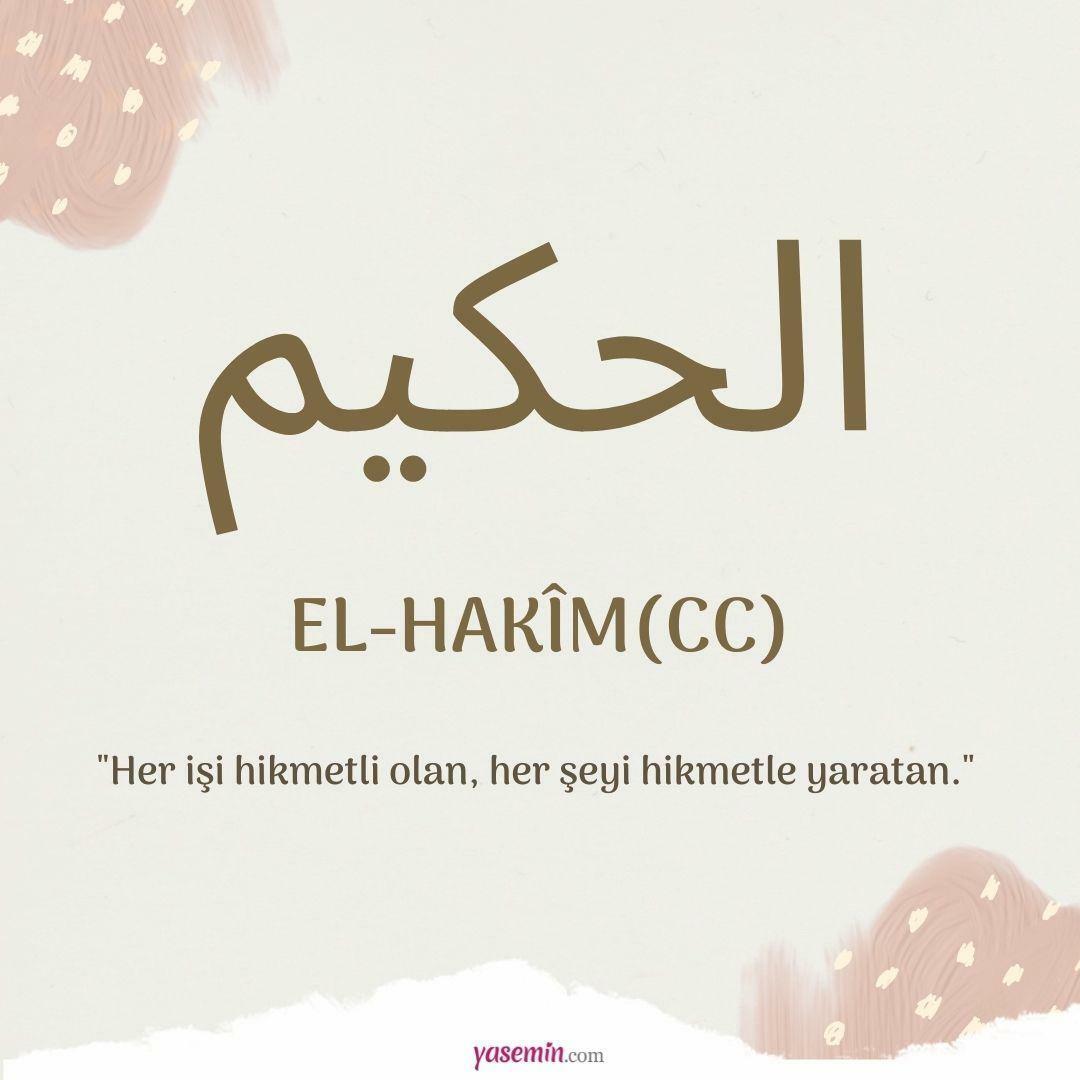 Ko nozīmē al-Hakim (cc)?