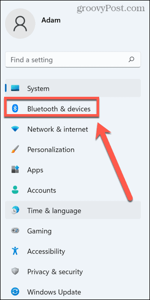 Windows 11 Bluetooth un ierīces