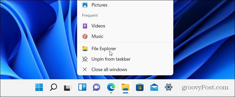  palaidiet programmu File Explorer Windows 11