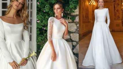 Kādas ir vispopulārākās vienkāršās kāzu kleitas 2021. gadā? Skaistākās vienkāršās kāzu kleitas