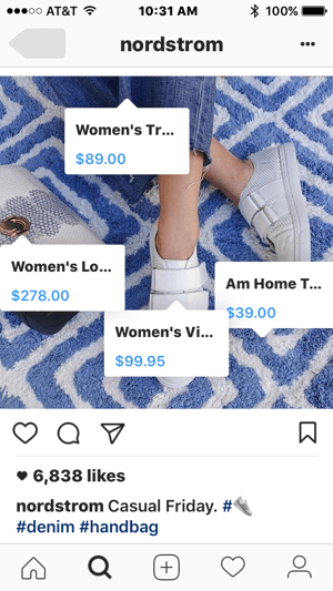 Pērkami produktu tagi Instagram lietotājiem atvieglos jūsu produktu iegādi.