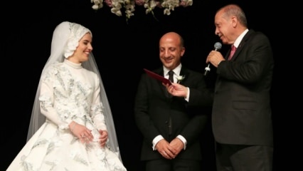 Laulības liecinieki bija prezidenta Erdoganas vietnieks Ali İhsan Arslan