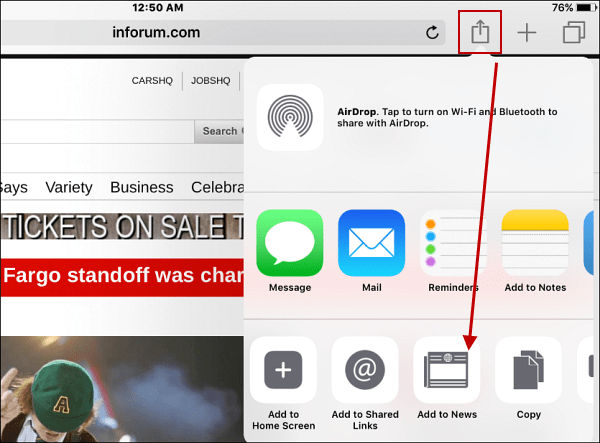 IOS Apple News App: pievienojiet RSS plūsmas vietnēm, kuras jūs patiešām vēlaties