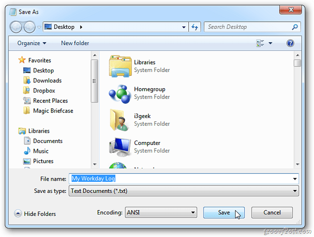 Windows piezīmjdators: izveidojiet žurnālus ar laika zīmogu